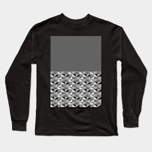Funky Triangles - Monochrome Long Sleeve T-Shirt